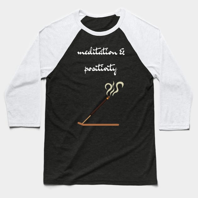 meditation & positivity Baseball T-Shirt by Fredonfire